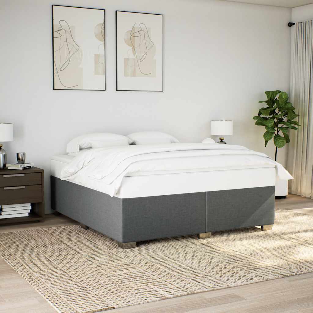 Bedframe Dark GreyÂ Super King Fabric - The Home Maker
