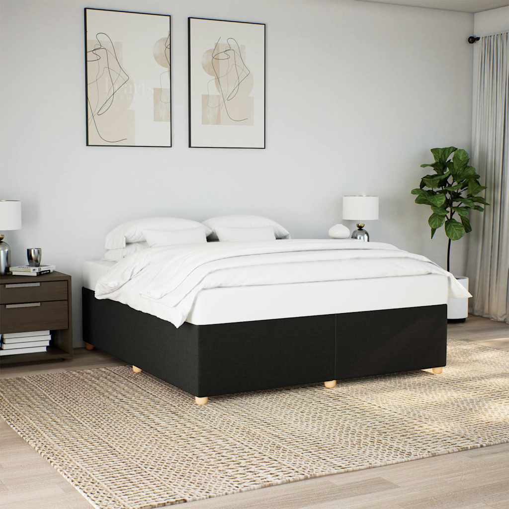 Bedframe BlackÂ Super King Fabric - R and M Furniture