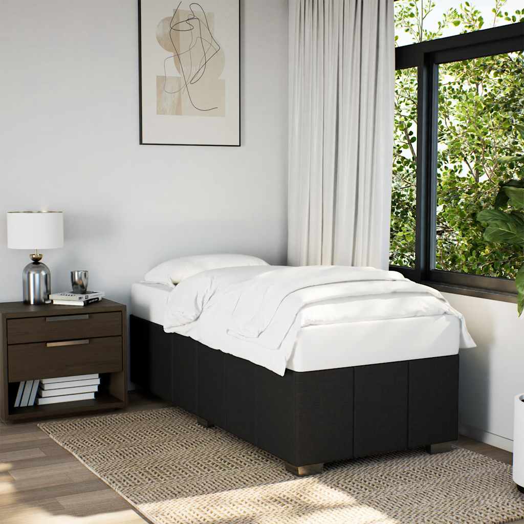 Bedframe Black Single Fabric - Tyrell & Tyrell