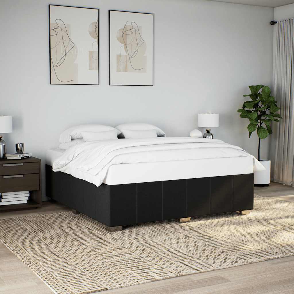 Bedframe Black Super King Fabric - Millennium Furniture