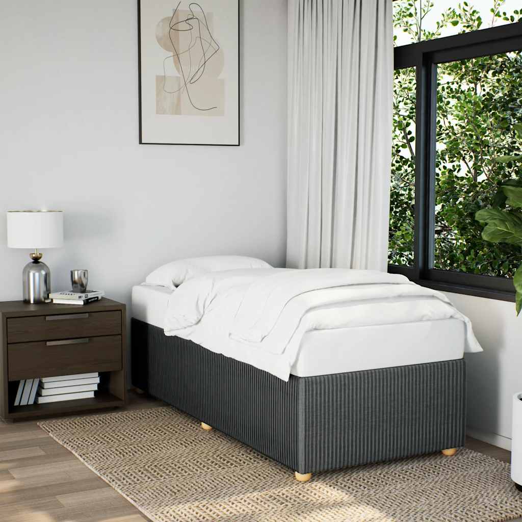 Bedframe Dark Grey Single Fabric - Sid & Sam