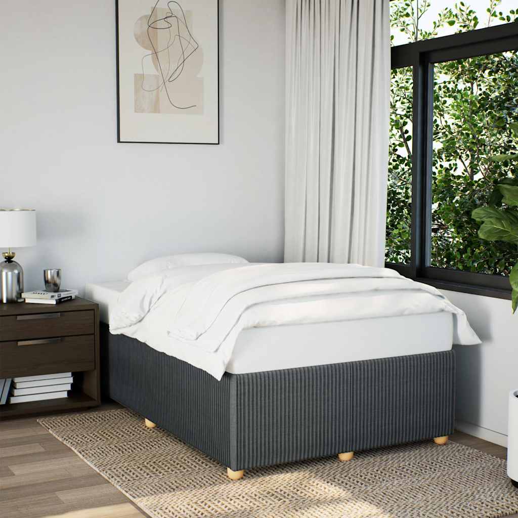 Bedframe Dark Grey Double Fabric - Casper Homes