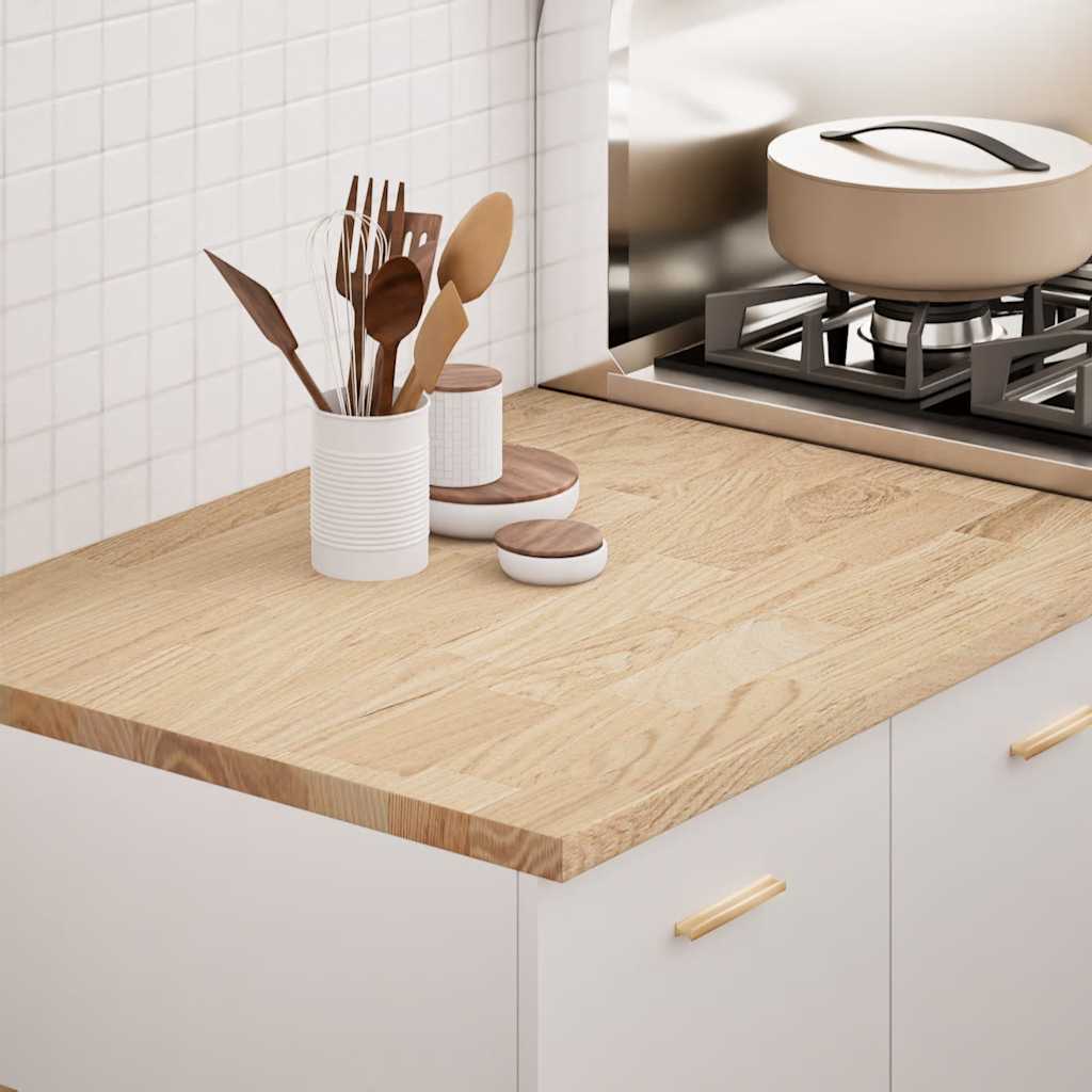 Kitchen Worktop 80x63.5x2.7 cm Solid Wood Oak Rectangular - Merkel Designers