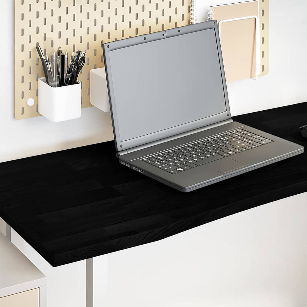 Desk Top Dark Brown 160x50x2.5 cm Solid Wood Oak Rectangular - Style and Chic