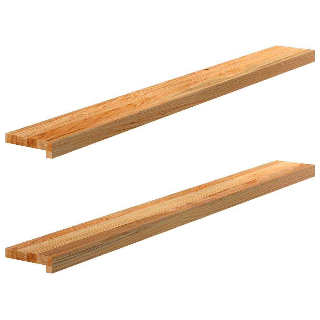 Window Sills 2 pcs Light Brown 140x15x2 cm Solid Wood Oak - Style and Chic