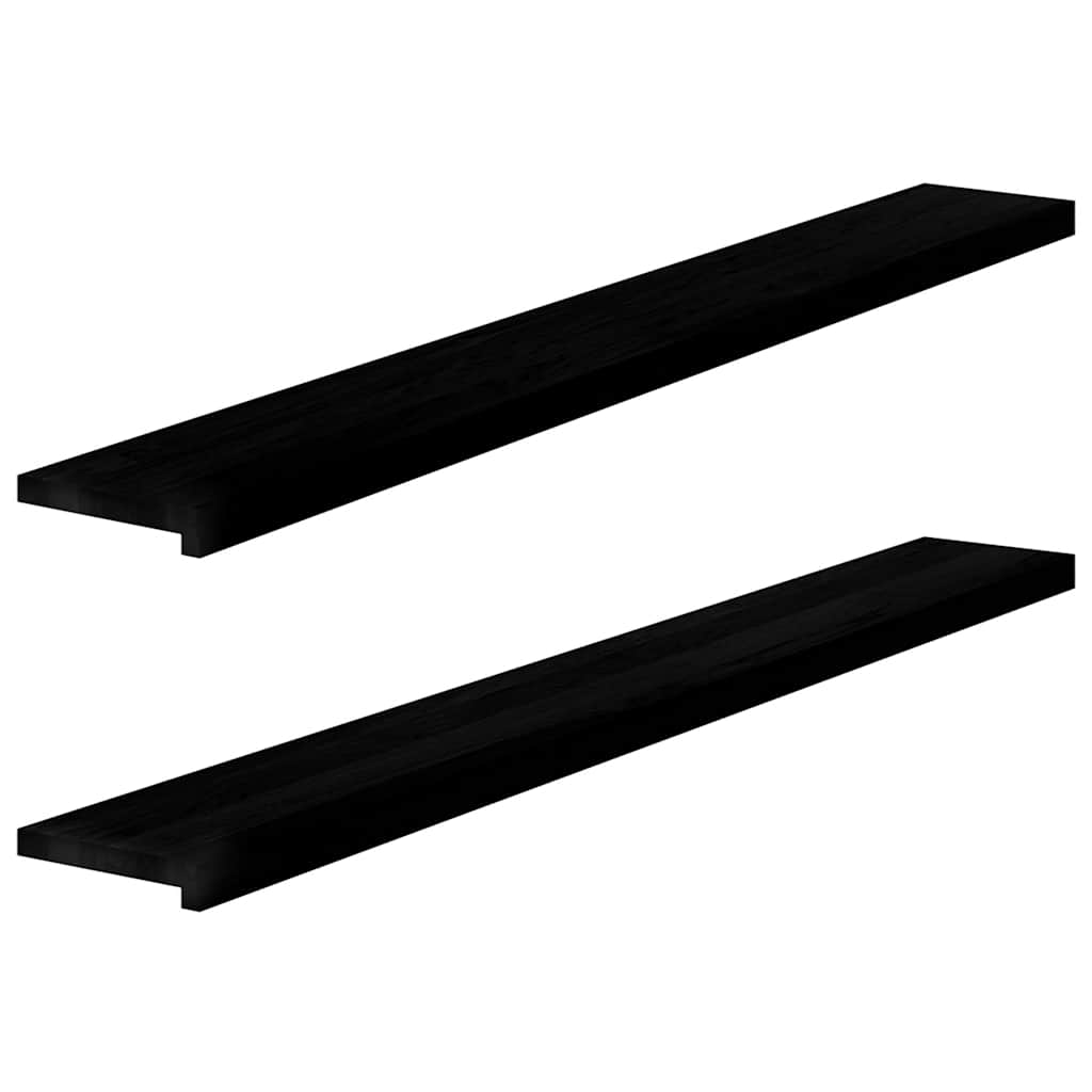 Window Sills 2 pcs Dark Brown 160x20x2 cm Solid Wood Oak - Style and Chic