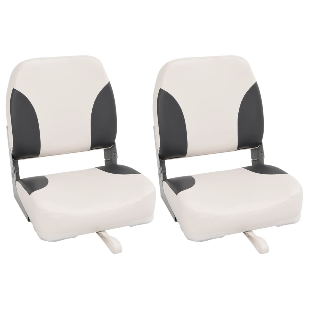 Foldable Boat Seats 2Pieces with High Back 41x36x48 cm - Charlotte Dunes