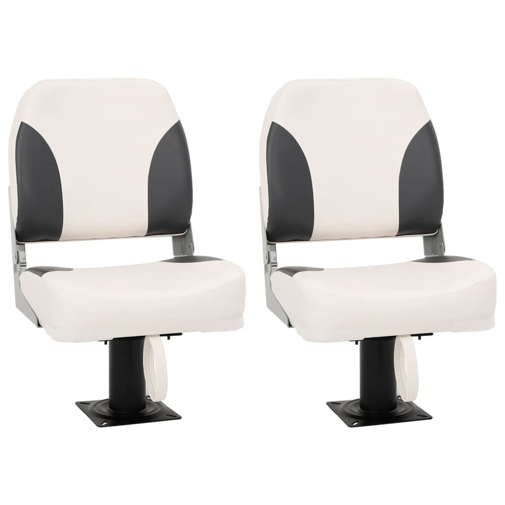 4 Piece Foldable Boat Seat Set Low Backrest - Charlotte Dunes
