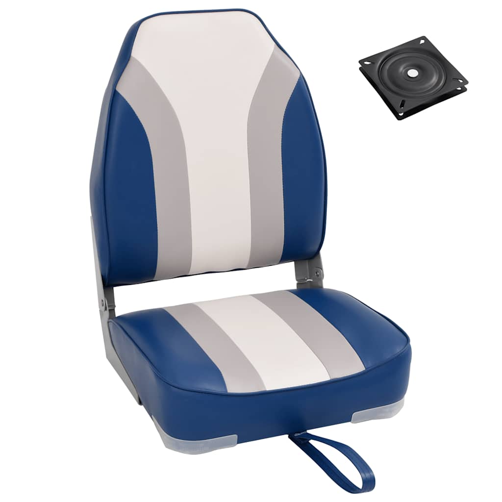 2 Piece Foldable Boat Seat Set High Backrest - Charlotte Dunes