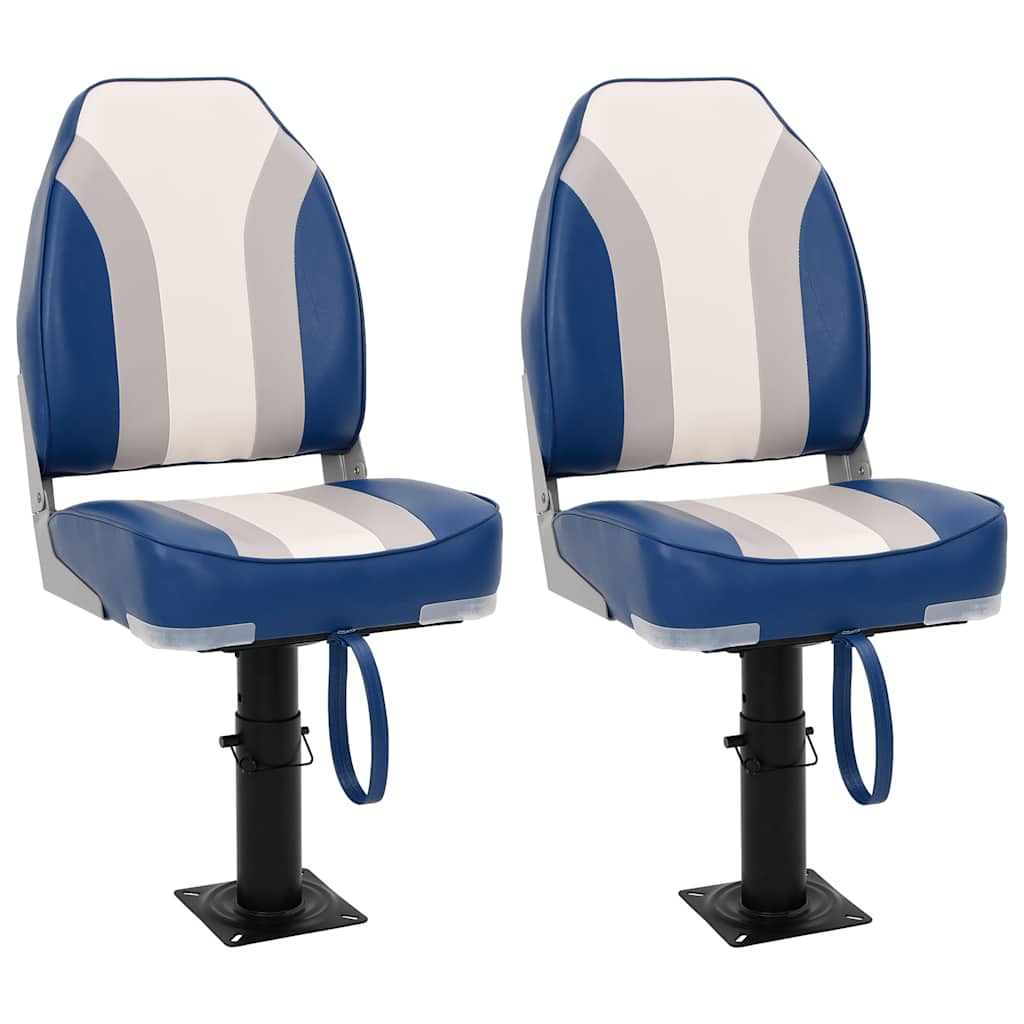 4 Piece Foldable Boat Seat Set High Backrest - Charlotte Dunes
