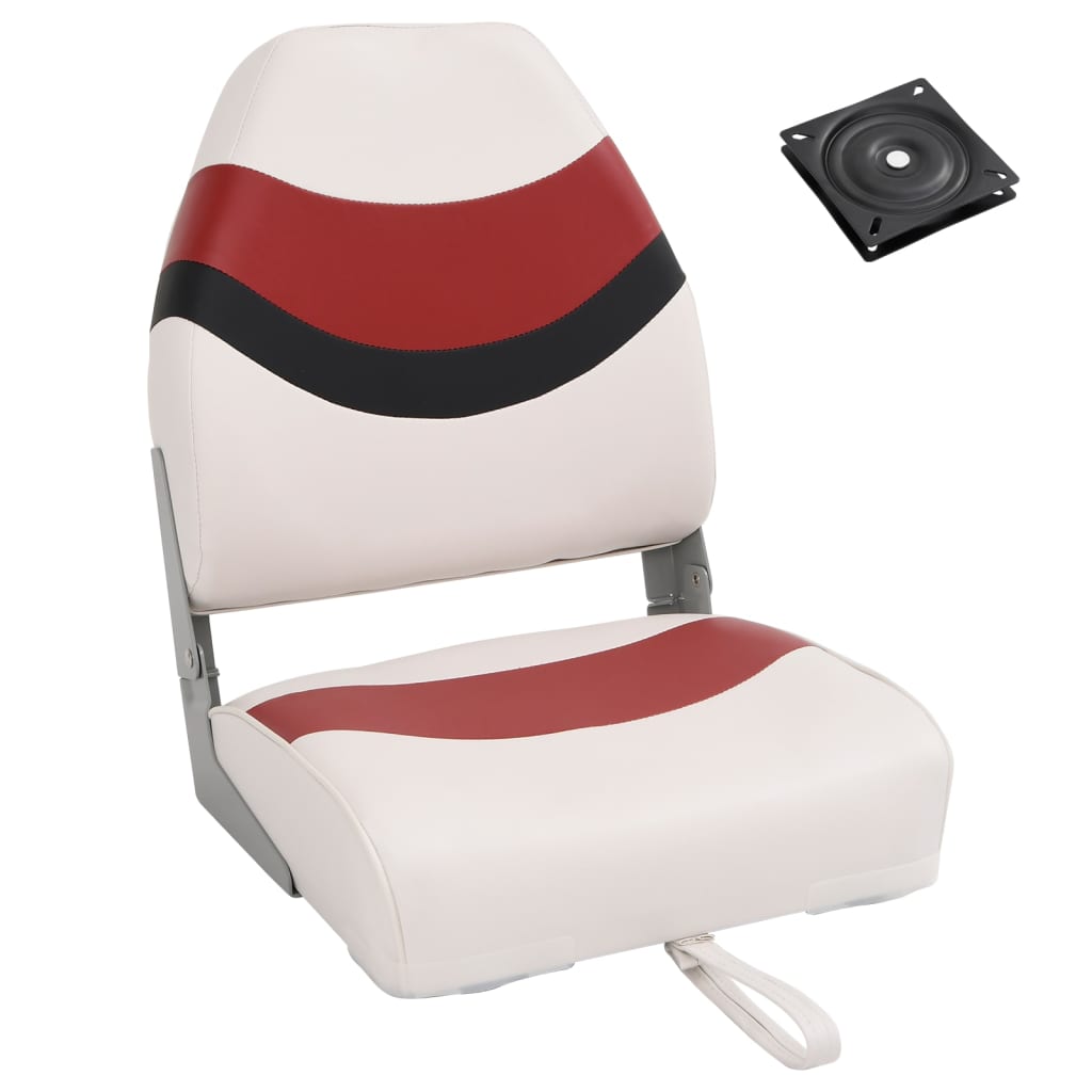 2 Piece Foldable Boat Seat Set High Backrest - Charlotte Dunes