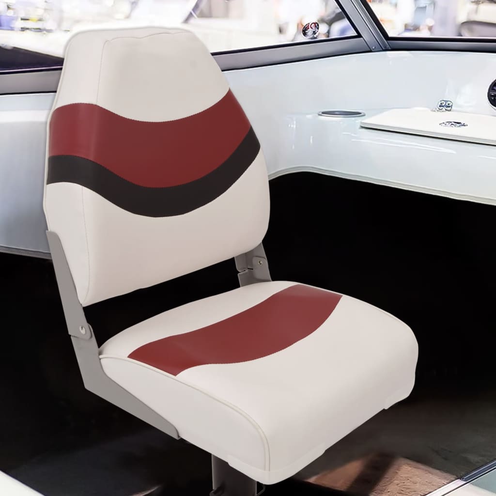 2 Piece Foldable Boat Seat Set High Backrest - Charlotte Dunes