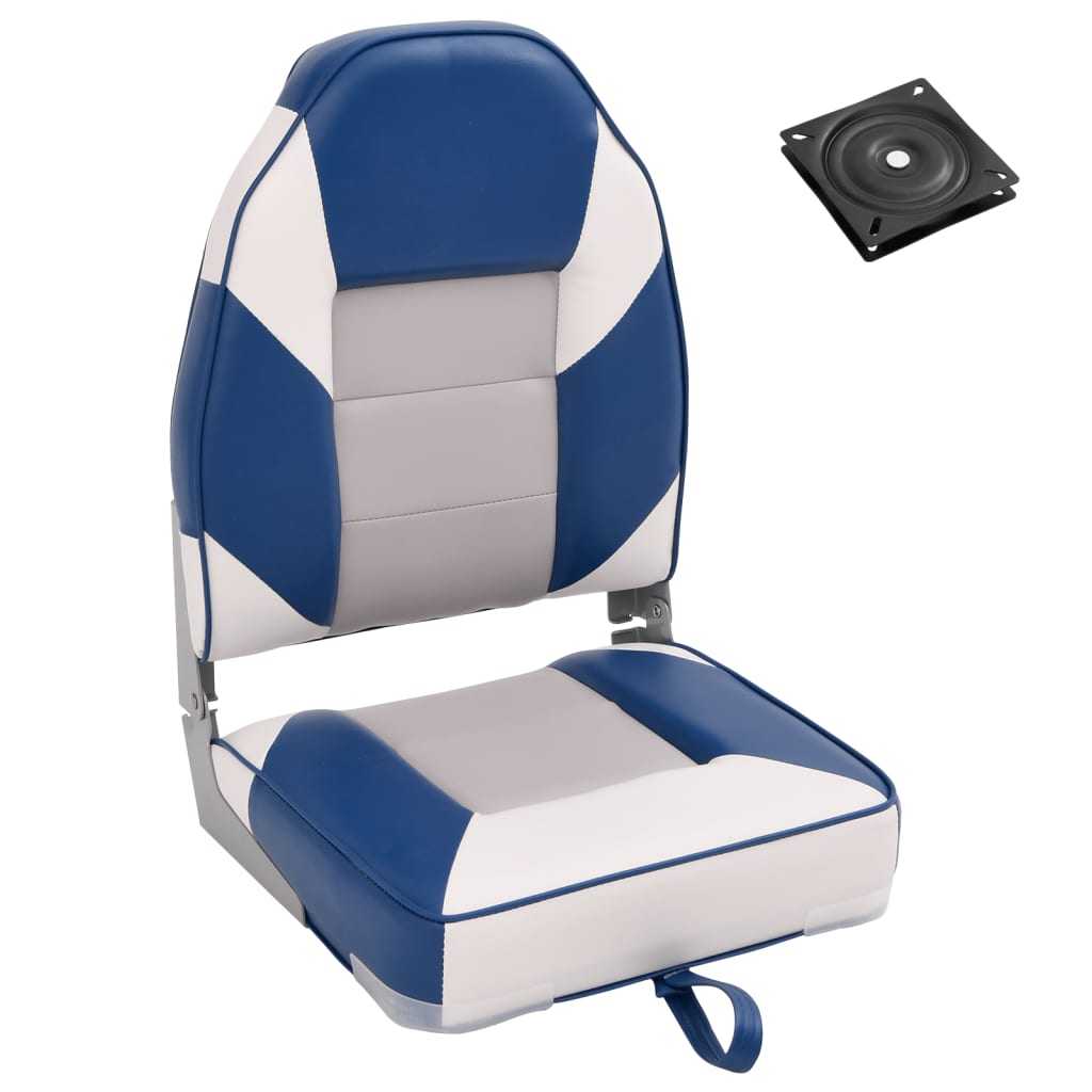 2 Piece Foldable Boat Seat Set High Backrest - Charlotte Dunes