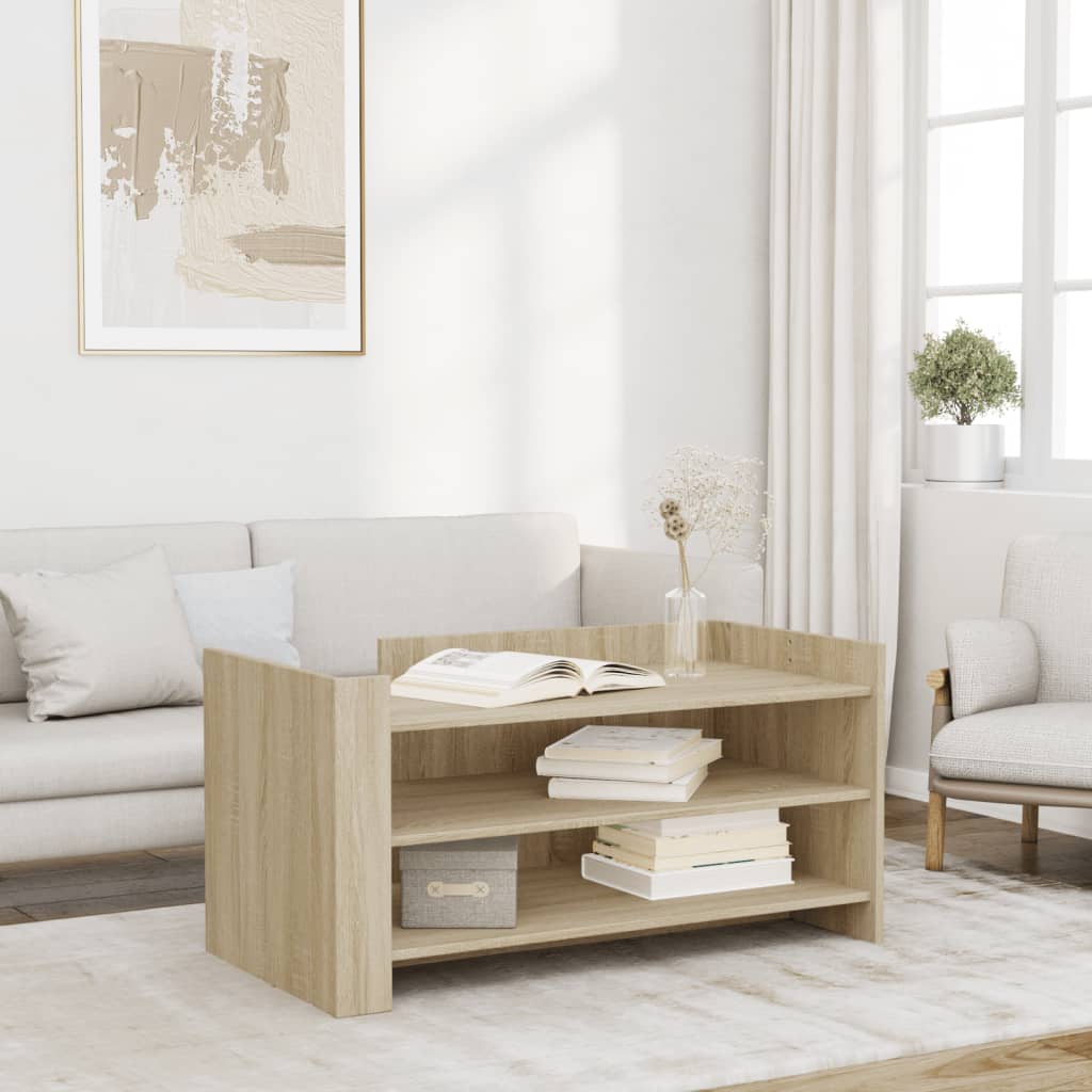 Coffee Table Sonoma Oak 100x50x50 cm Engineered Wood - vid-848348 - Discount Dealers