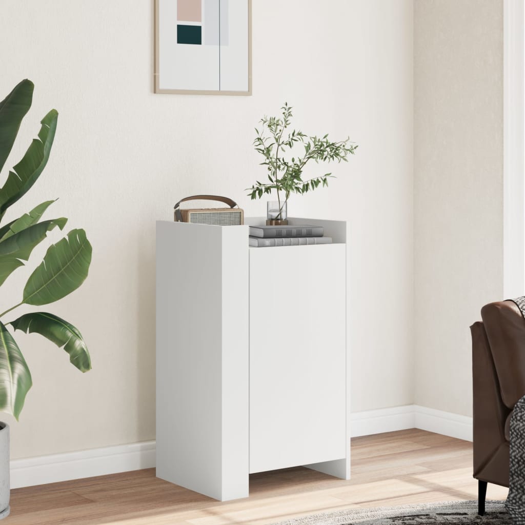 Sideboard White 45x35x75 cm Engineered Wood - Decor Base