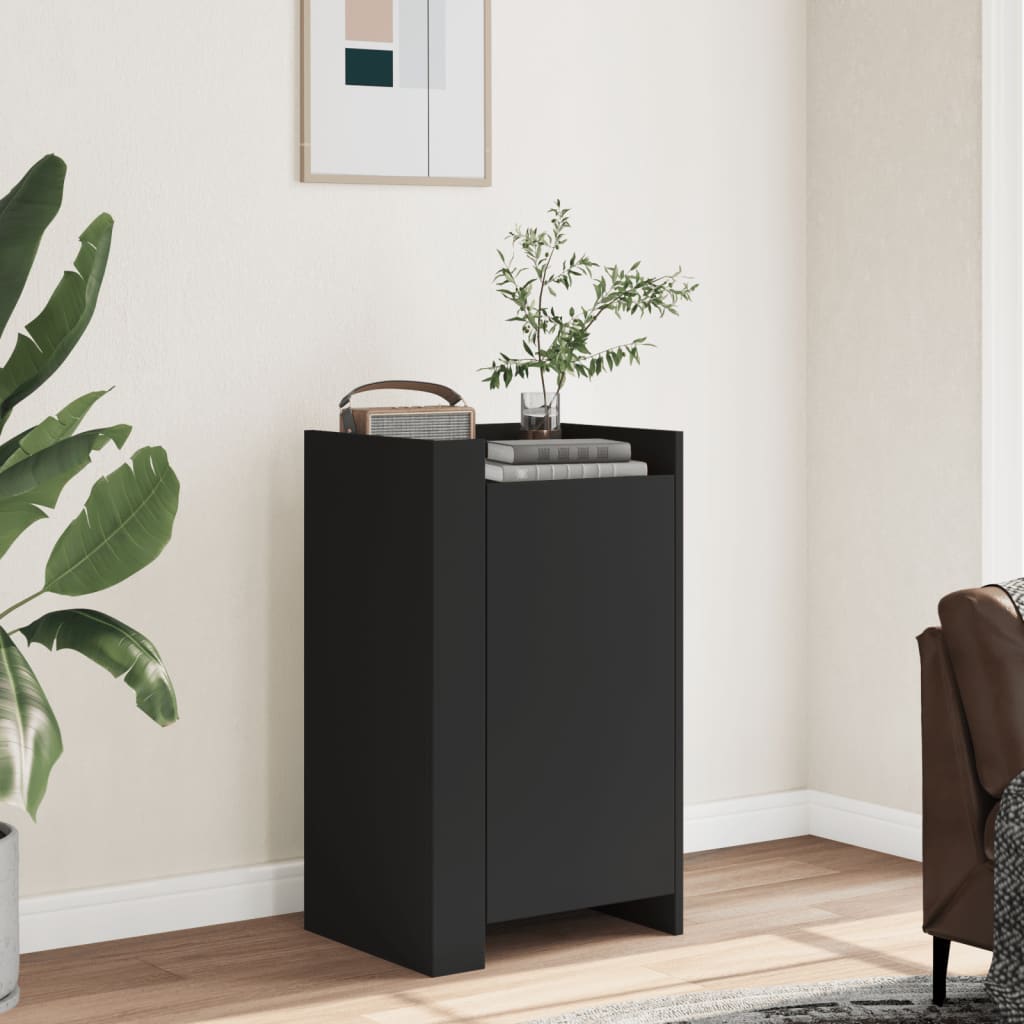 Sideboard Black 45x35x75 cm Engineered Wood - Decor Base