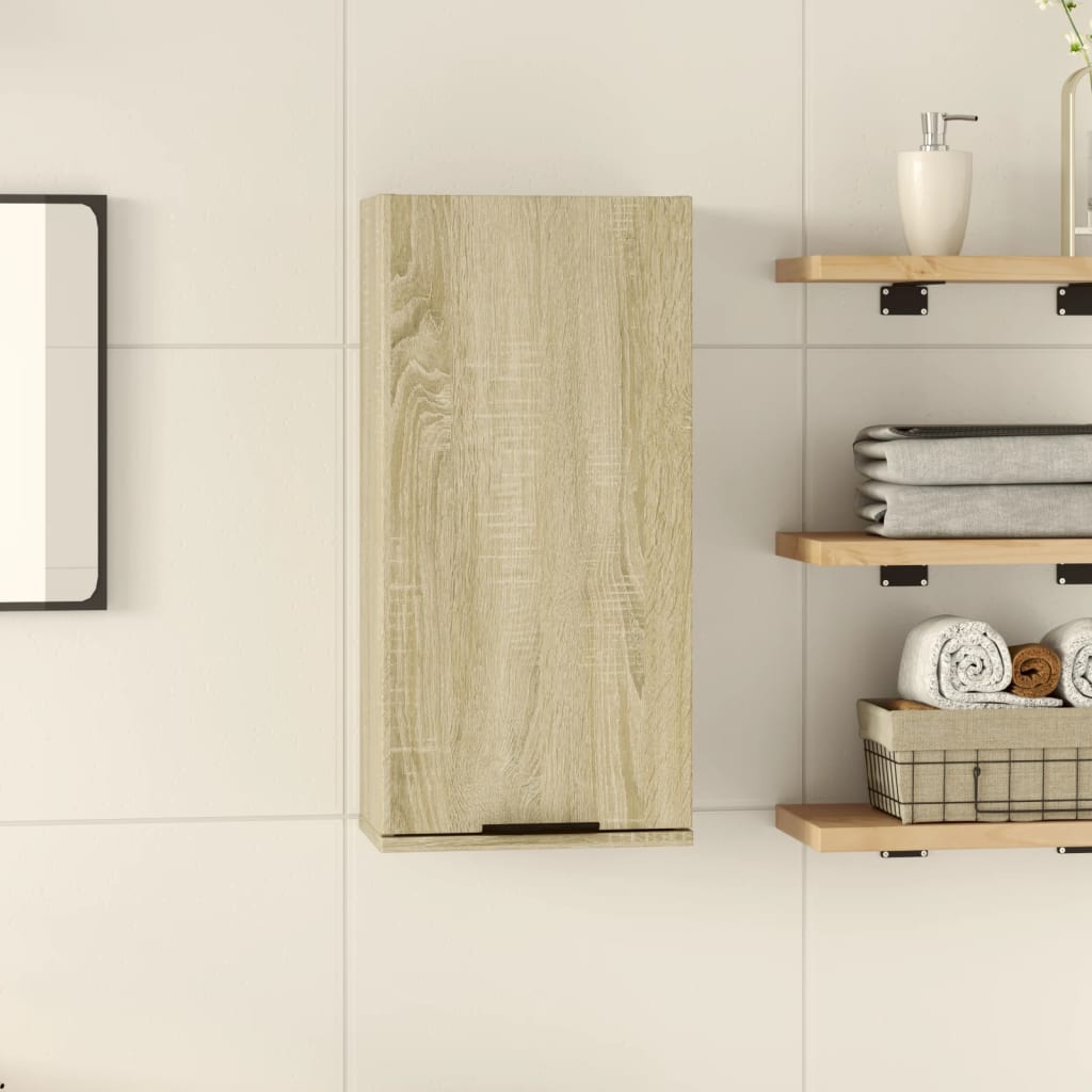 Wall-mounted Bathroom Cabinet Sonoma Oak 32x20x67 cm - Discount Dealers