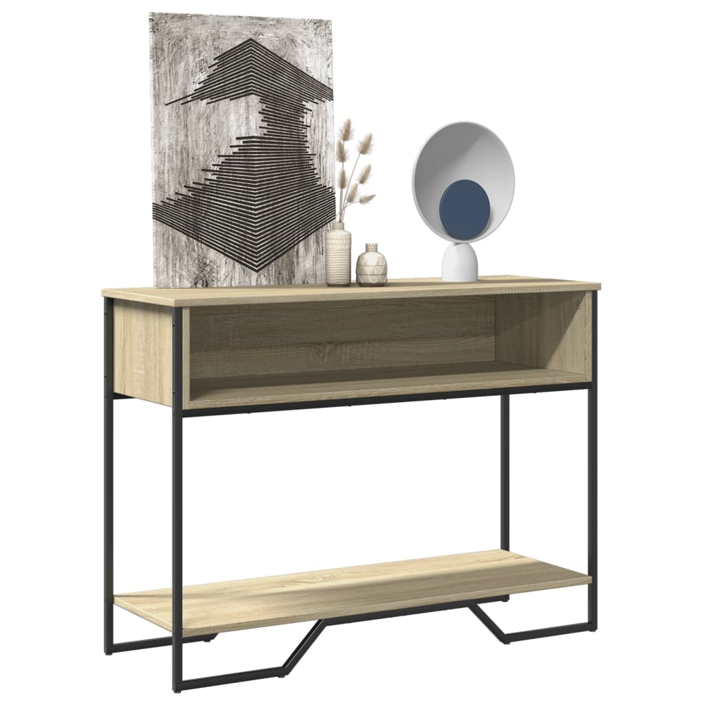 Console Table Sonoma Oak 100x35x74.5 cm Engineered Wood - Decor Base