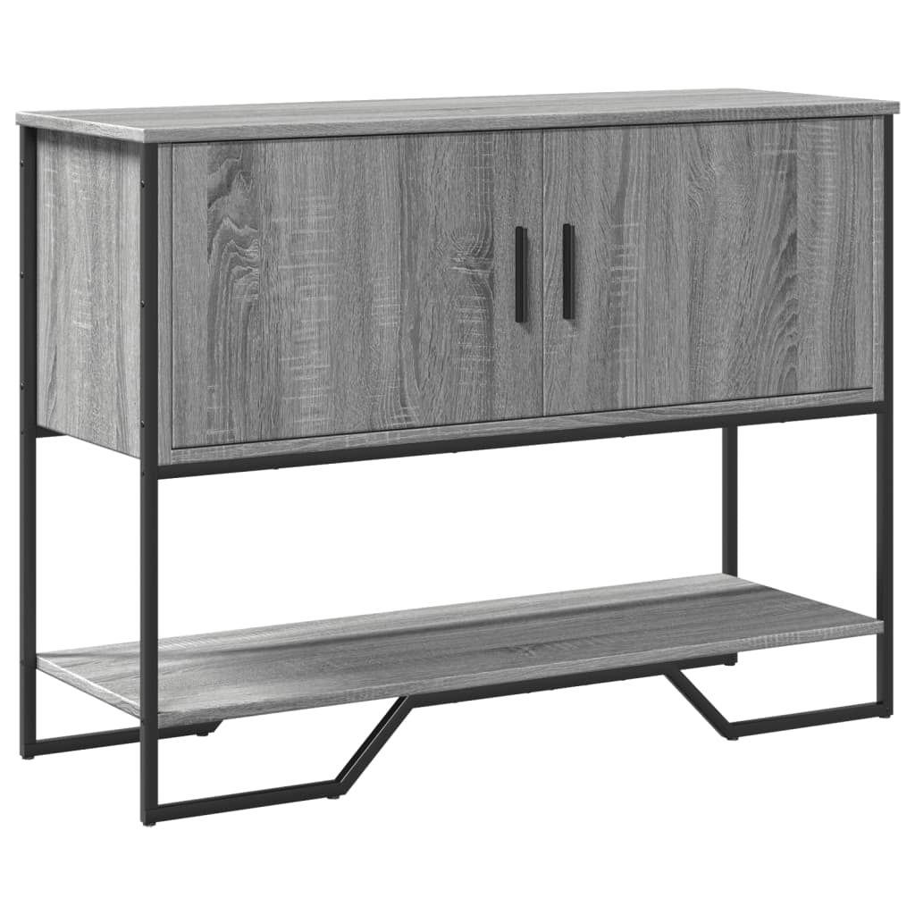 Console Table Grey Sonoma 100x35x74.5 cm Engineered Wood - Decor Base