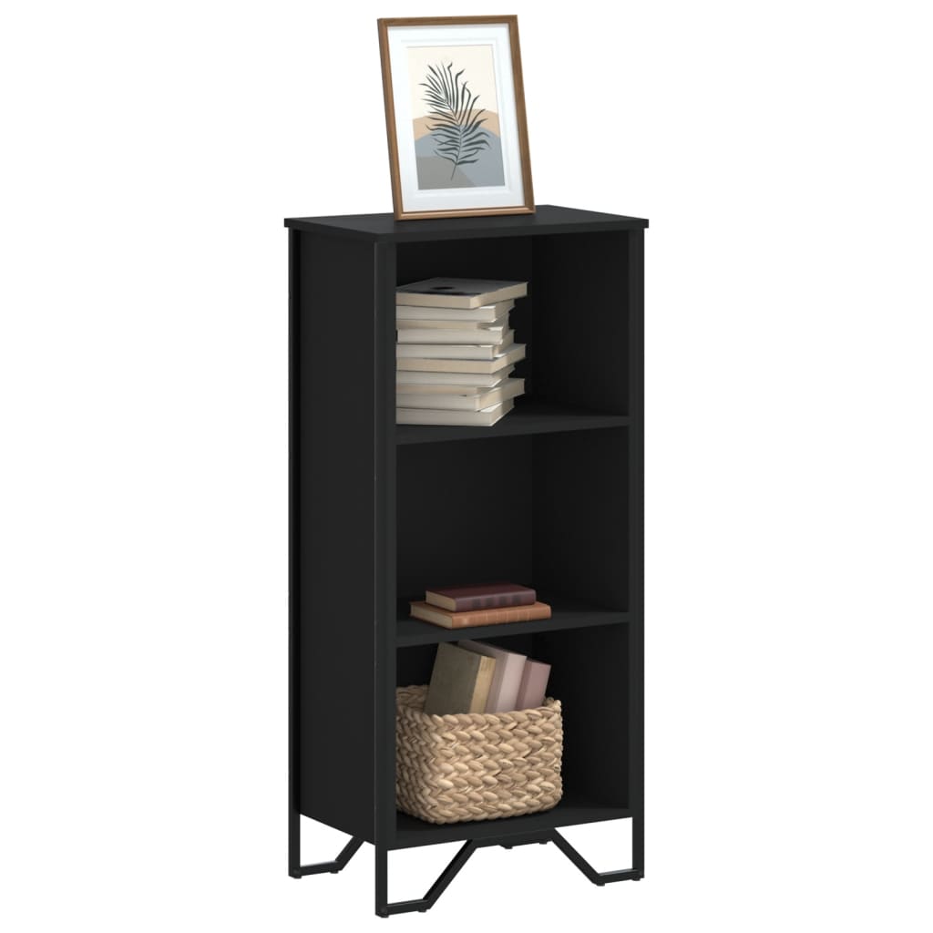 Bookcase Black 50x31x106 cm Engineered Wood - Charlotte Dunes