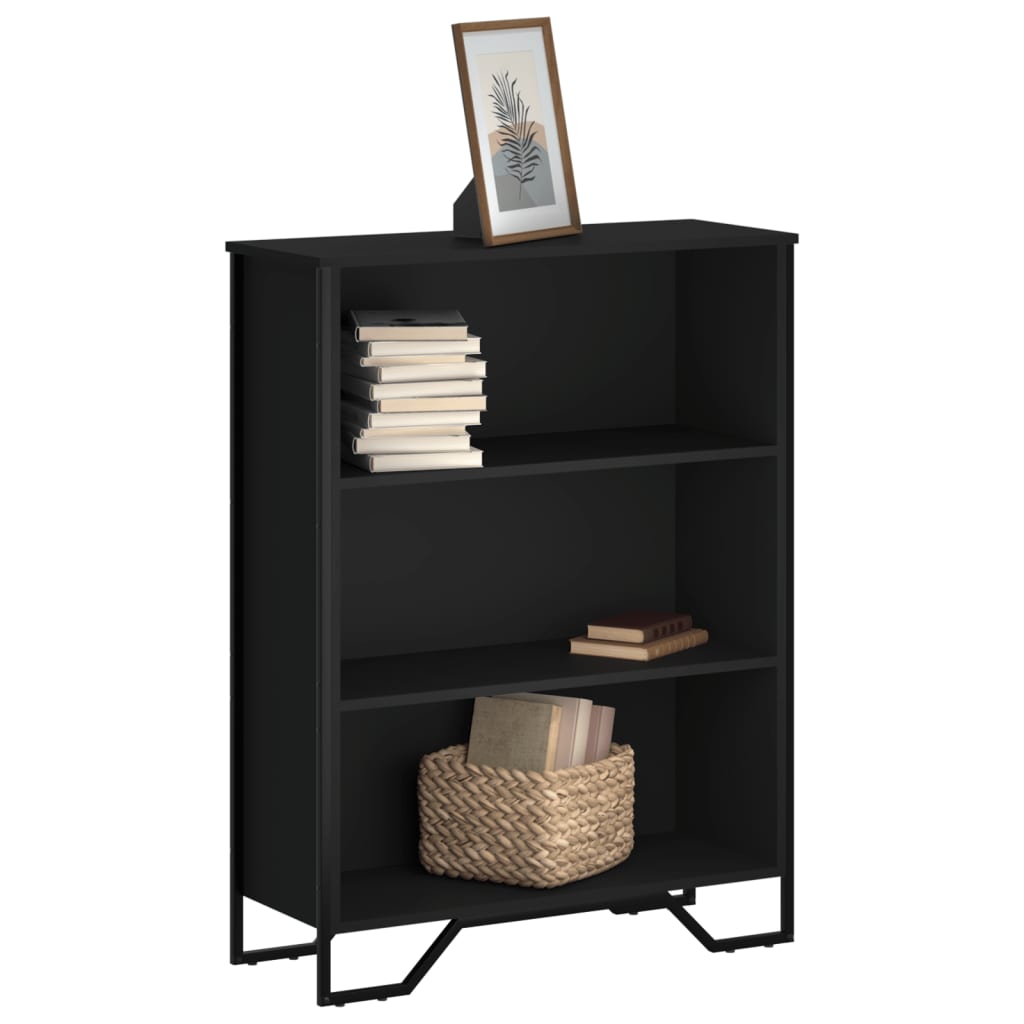 Bookcase Black 80x31x106 cm Engineered Wood - Charlotte Dunes