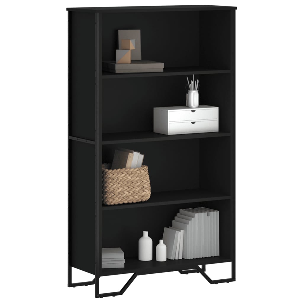 Bookcase Black 80x31x137.5 cm Engineered Wood - Charlotte Dunes