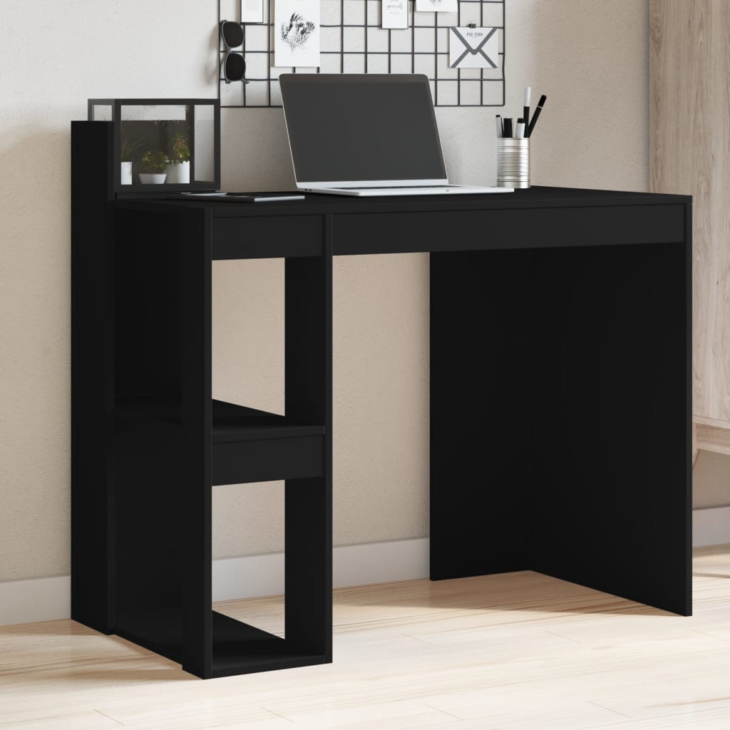Office Desk Black 103.5x56.5x94 cm Engineered Wood - Direct Imports