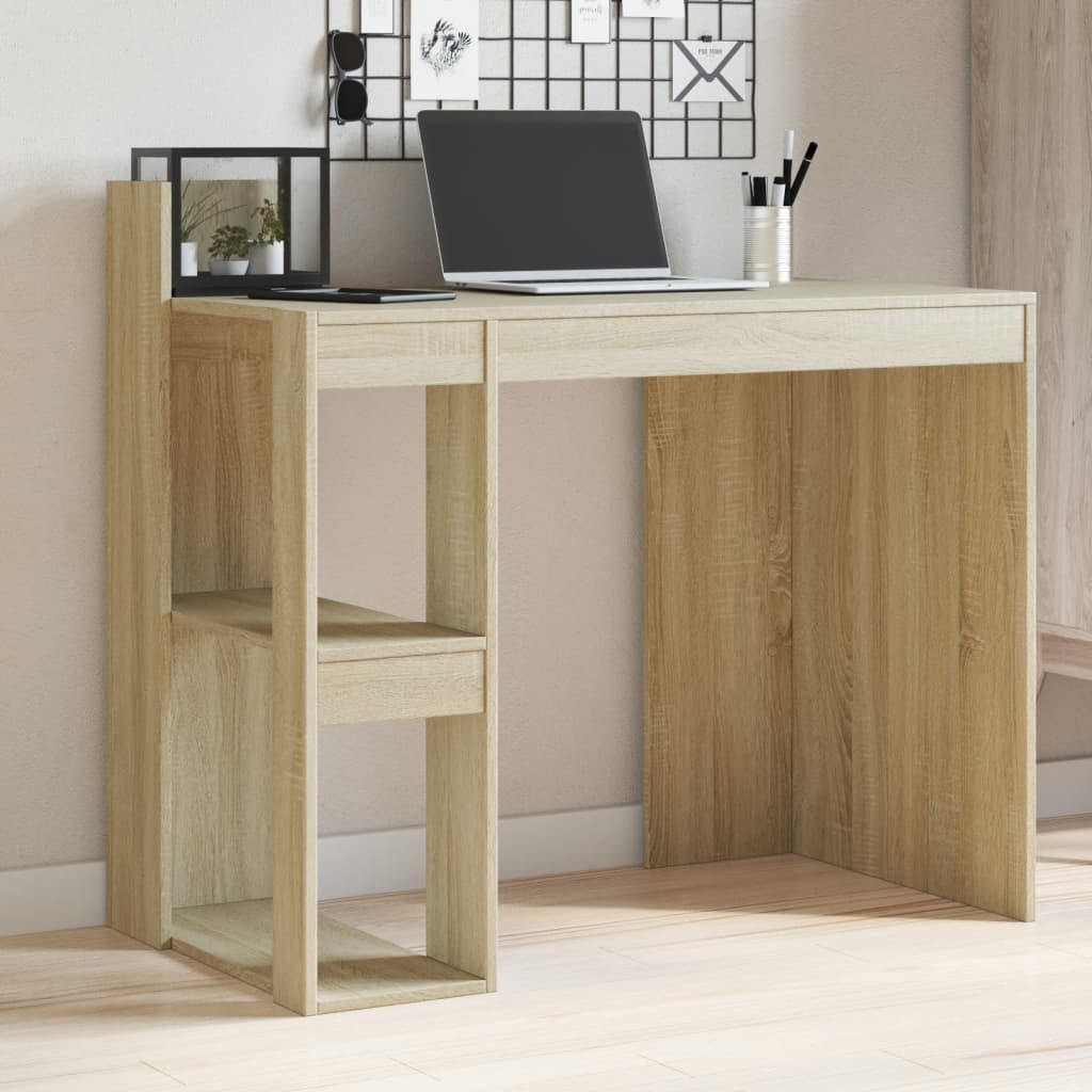 Office Desk Sonoma Oak 103.5x56.5x94 cm Engineered Wood - R and M Furniture