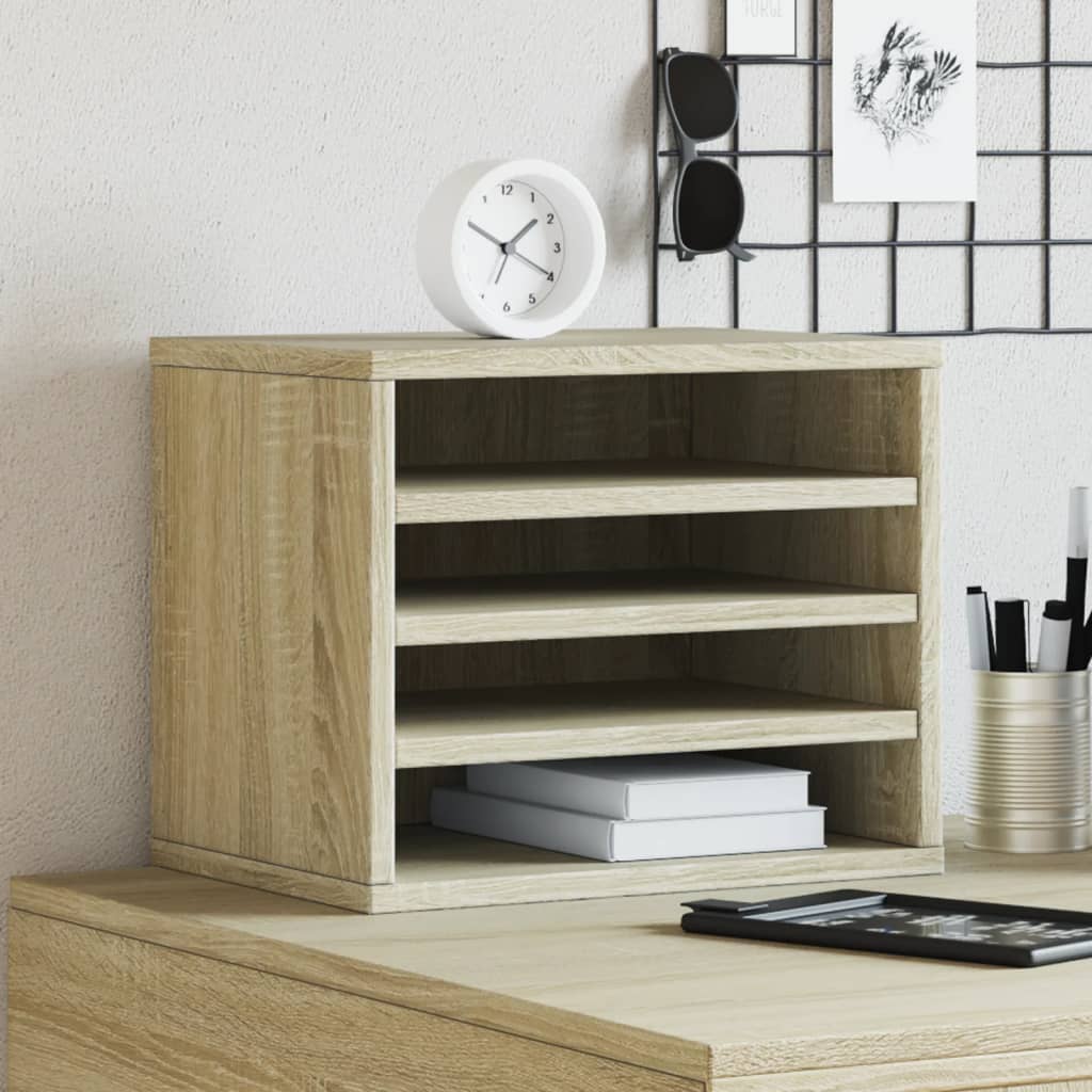 Desk Organiser Sonoma Oak 36x26x29.5 cm Engineered wood - Design Hut