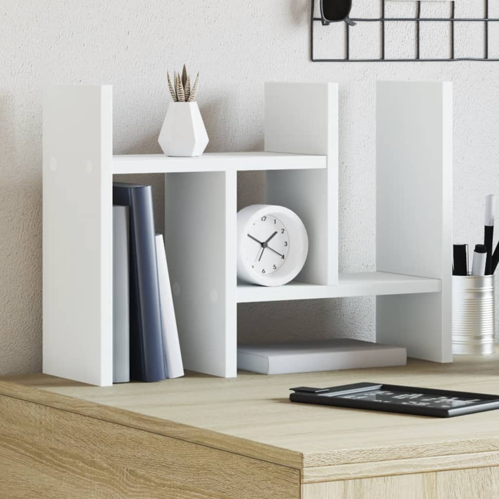 Desk Organiser White 34.5x15.5x35.5 cm Engineered wood - Design Hut