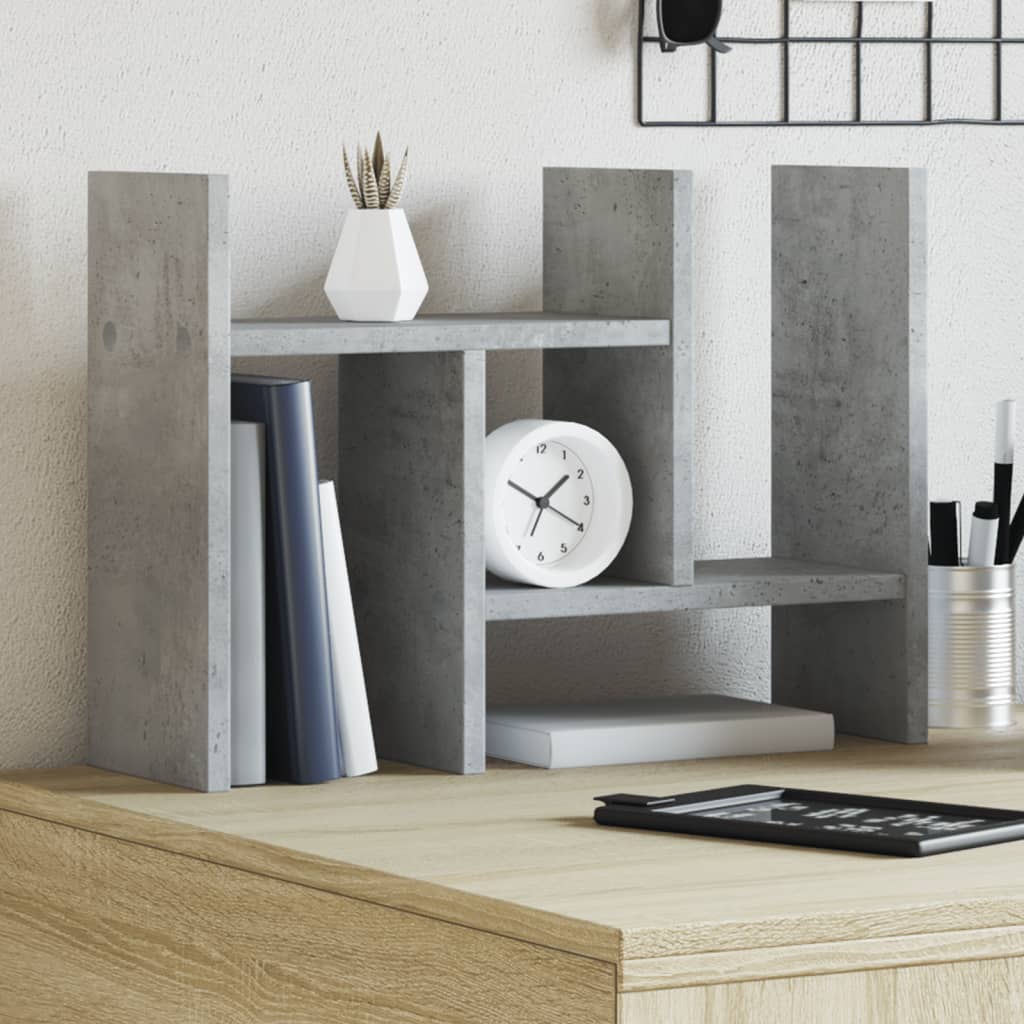 Desk Organiser Concrete Grey 34.5x15.5x35.5 cm Engineered wood - Design Hut