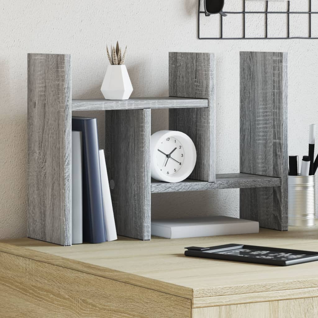 Desk Organiser Grey Sonoma 34.5x15.5x35.5 cm Engineered wood - Design Hut