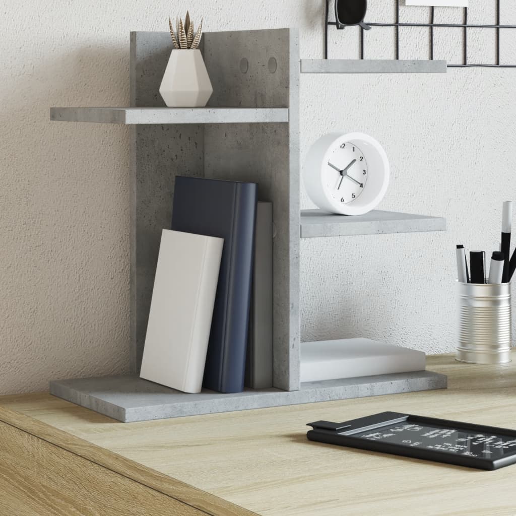 Desk Organiser Concrete Grey 42x21.5x42 cm Engineered wood - Design Hut