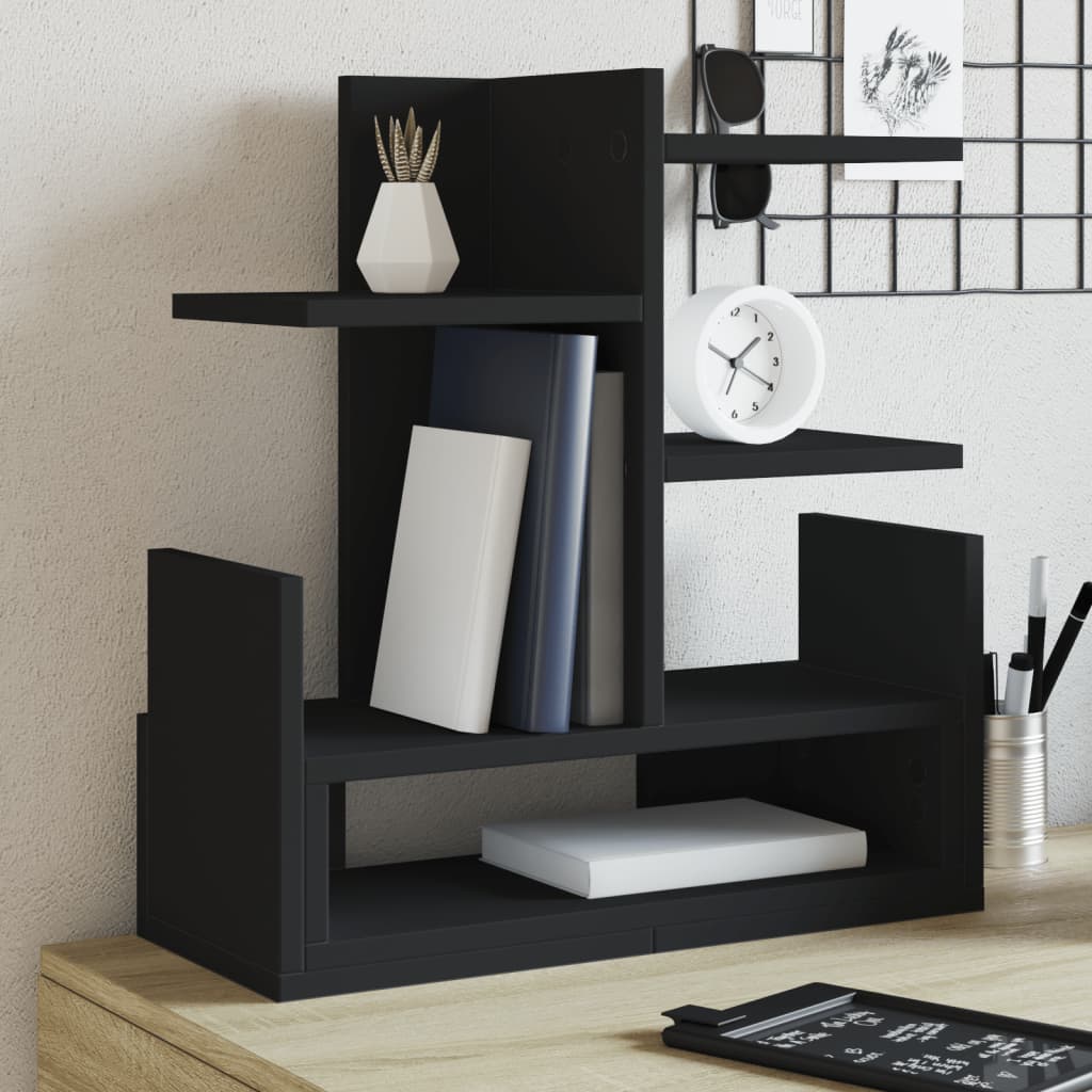 Desk Organiser Black 49x20x52.5 cm Engineered wood - Discount Dealers