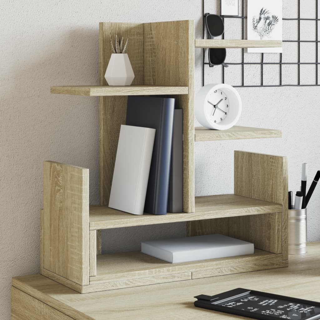 Desk Organiser Sonoma Oak 49x20x52.5 cm Engineered wood - Discount Dealers