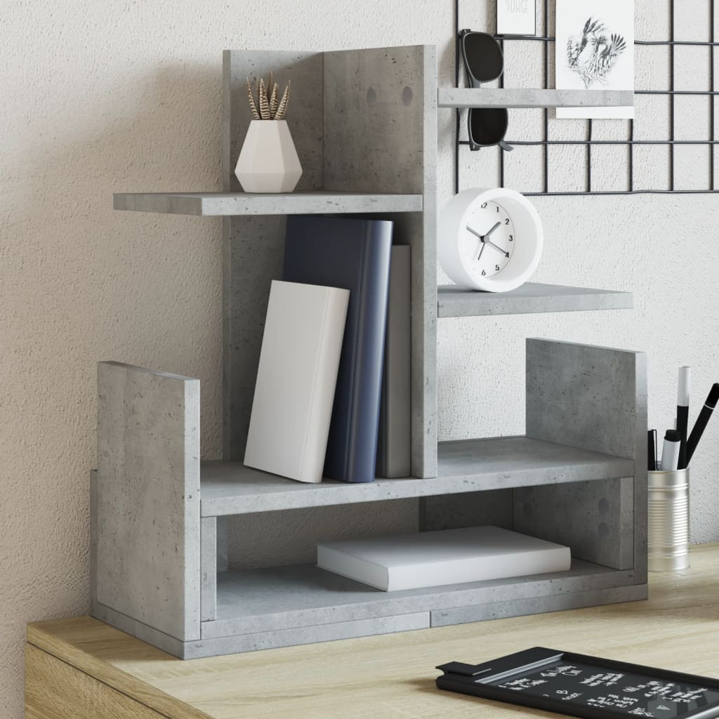 Desk Organiser Concrete Grey 49x20x52.5 cm Engineered wood - Discount Dealers