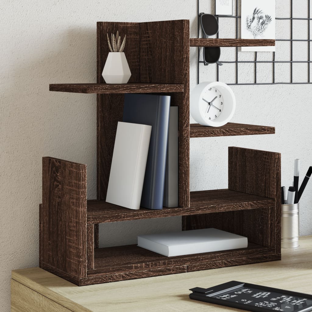 Desk Organiser Brown Oak 49x20x52.5 cm Engineered wood - Discount Dealers