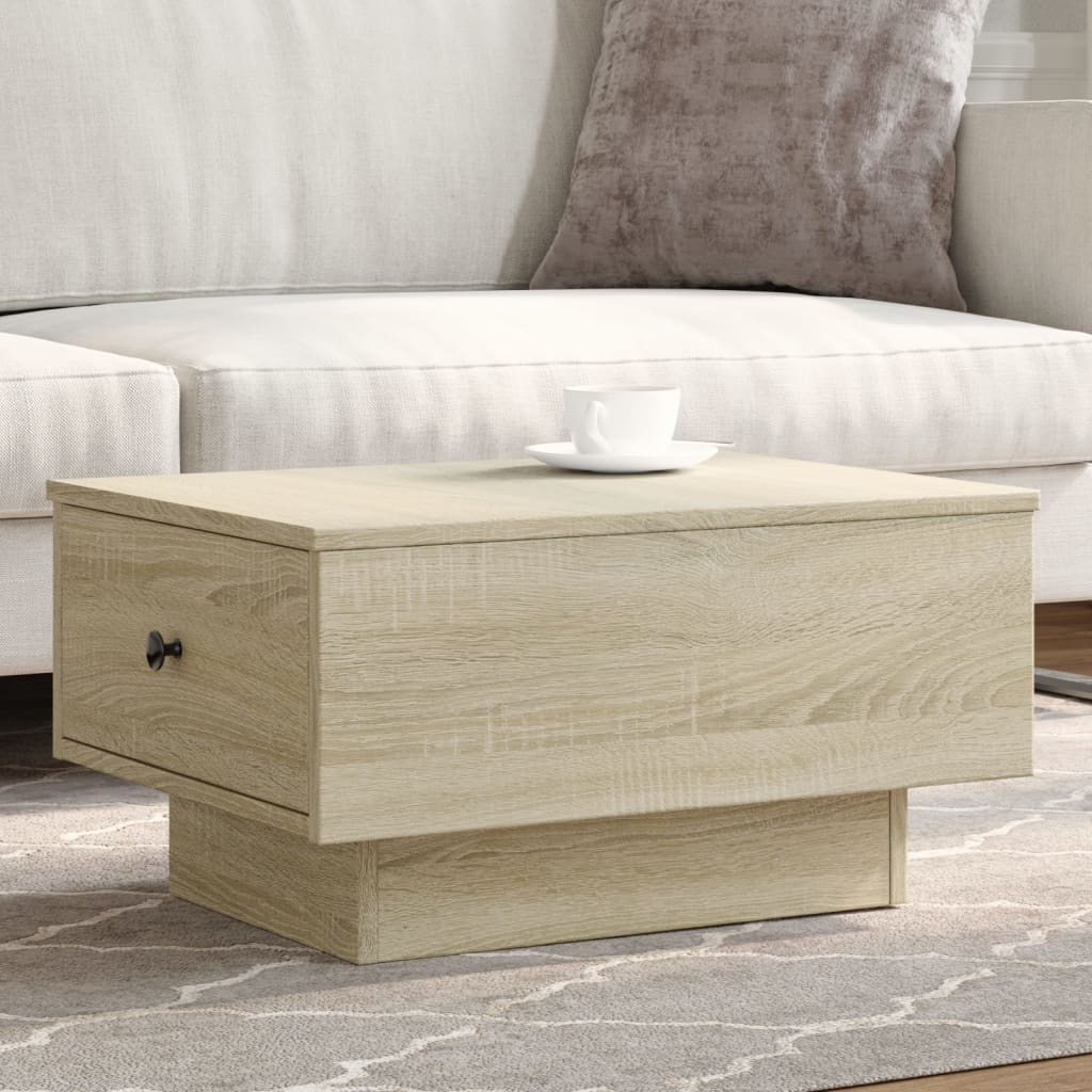 Coffee Table Sonoma Oak 60x45x31 cm Engineered Wood - Design Hut