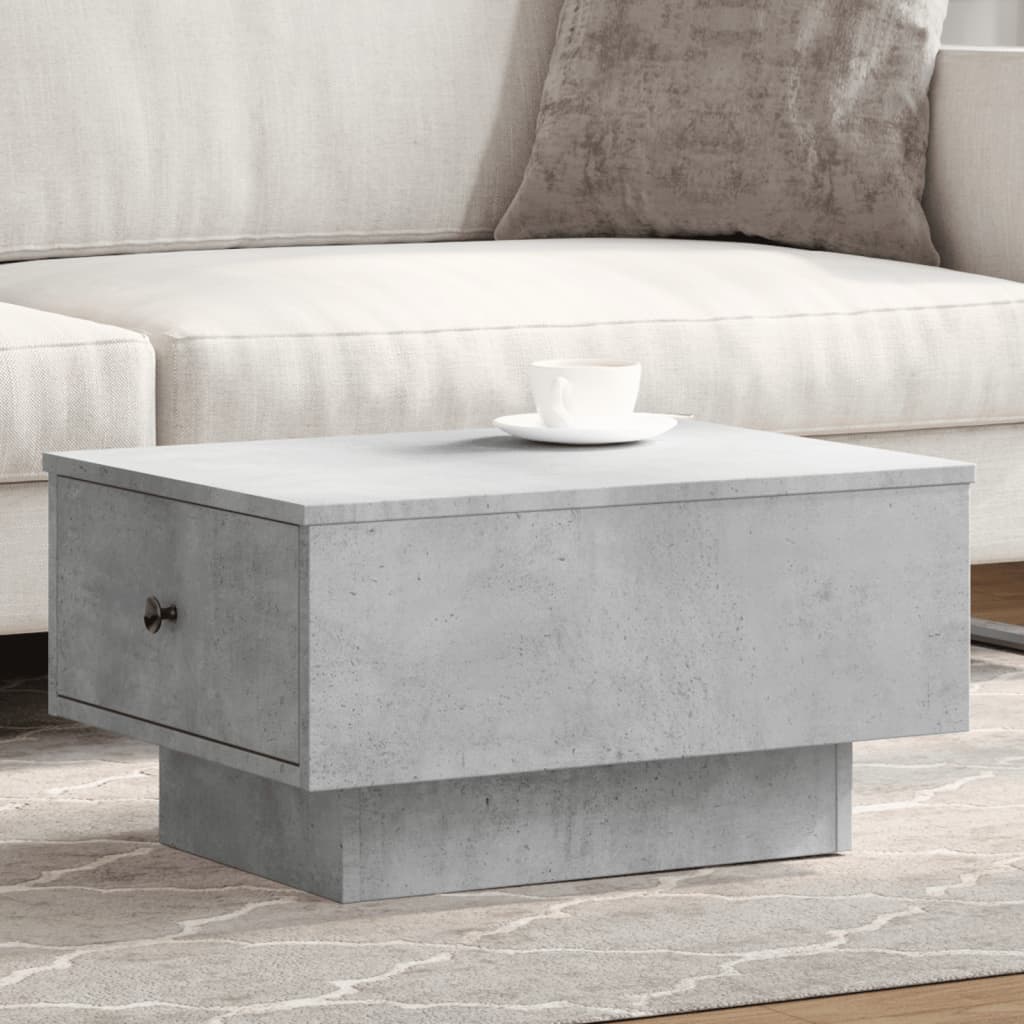 Coffee Table Concrete Grey 60x45x31 cm Engineered Wood - Design Hut