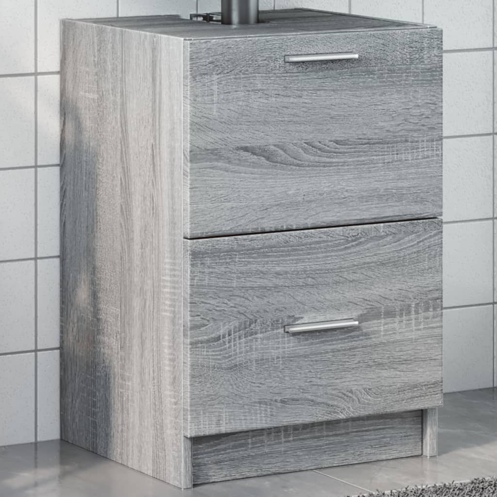 Sink Cabinet Grey Sonoma 40x37x59 cm Engineered Wood - Discount Dealers