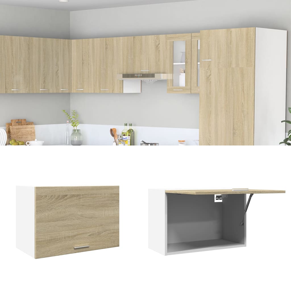 Hanging Cabinet Sonoma Oak 60x31x40 cm Engineered Wood - Design Hut