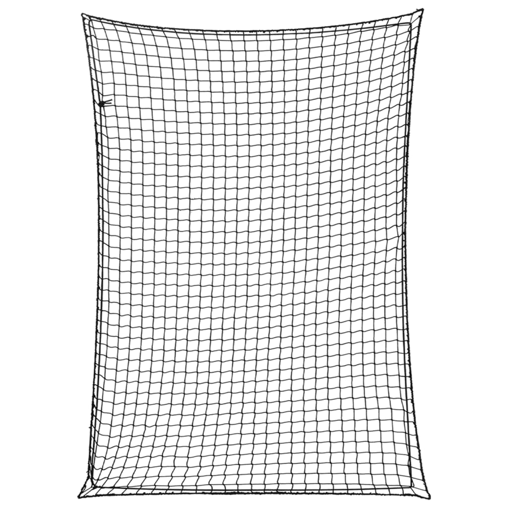 Trailer Net with Elastic Rope Black 3.5x2.5 m PP - All Things Good