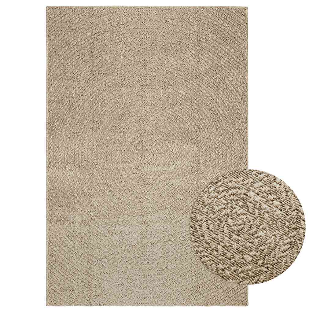 Rug ZIZUR Beige 140x200 cm Jute Look Indoor and Outdoor - Decor Base