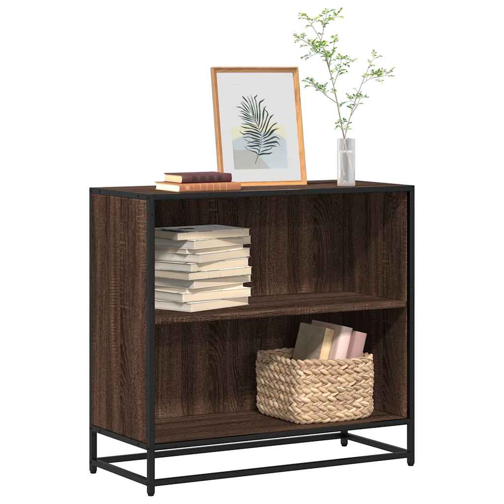 Book Cabinet Brown Oak 80.5x35x76 cm Engineered Wood - Decor Base