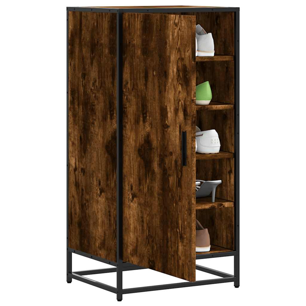 OUTLAW Tall Shoe Rack Smoked Oak - Discount Dealers