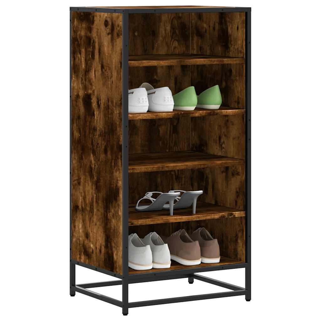 OUTLAW Tall Shoe Rack Smoked Oak - Direct Imports