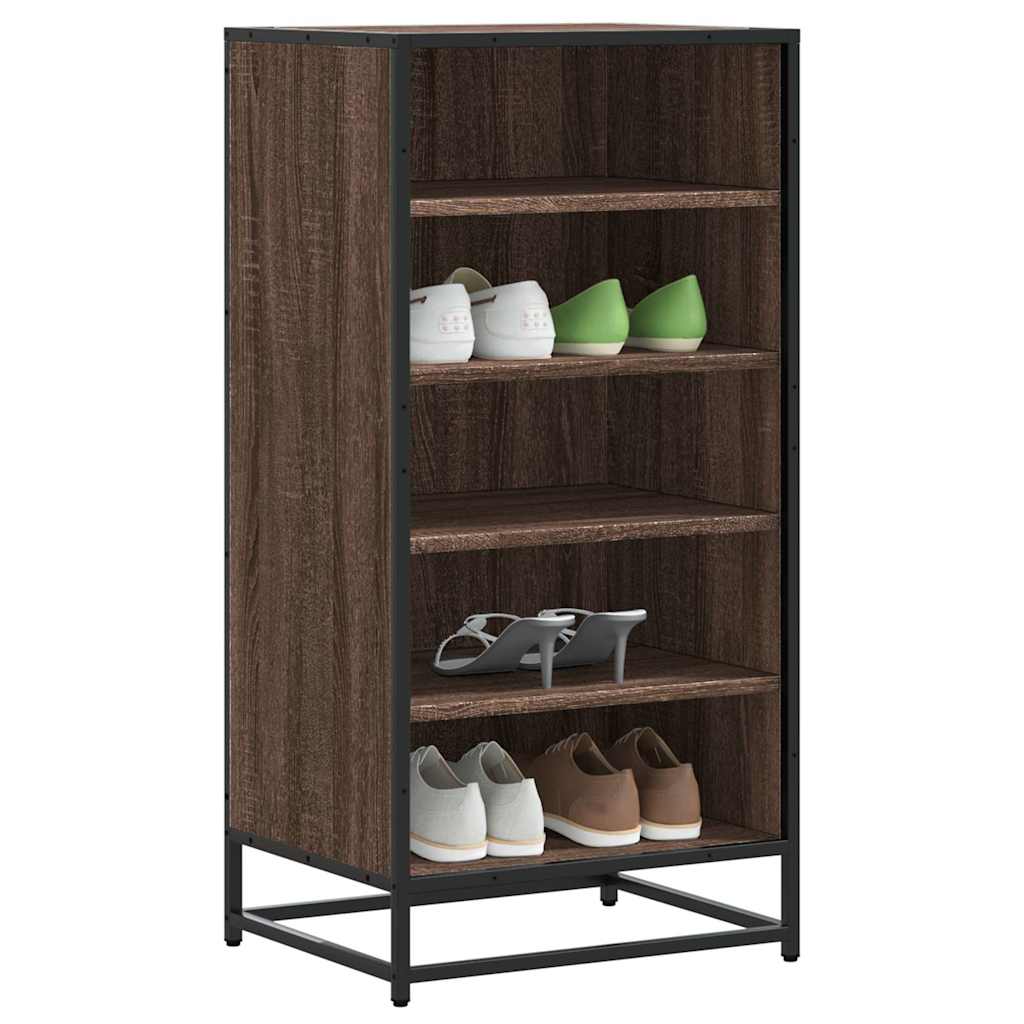 OUTLAW Tall Shoe Rack Brown Oak - Millennium Furniture