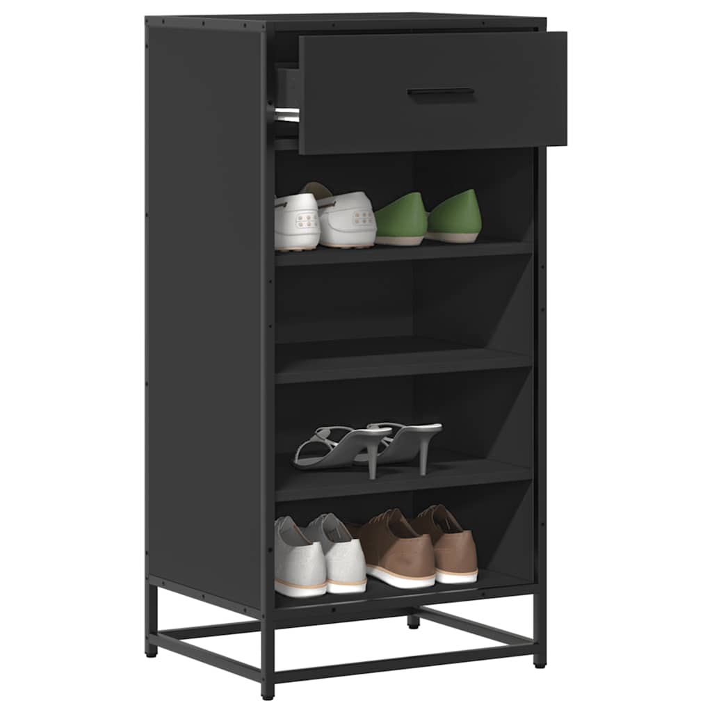 OUTLAW Tall Shoe Rack Black - Merlin Deals