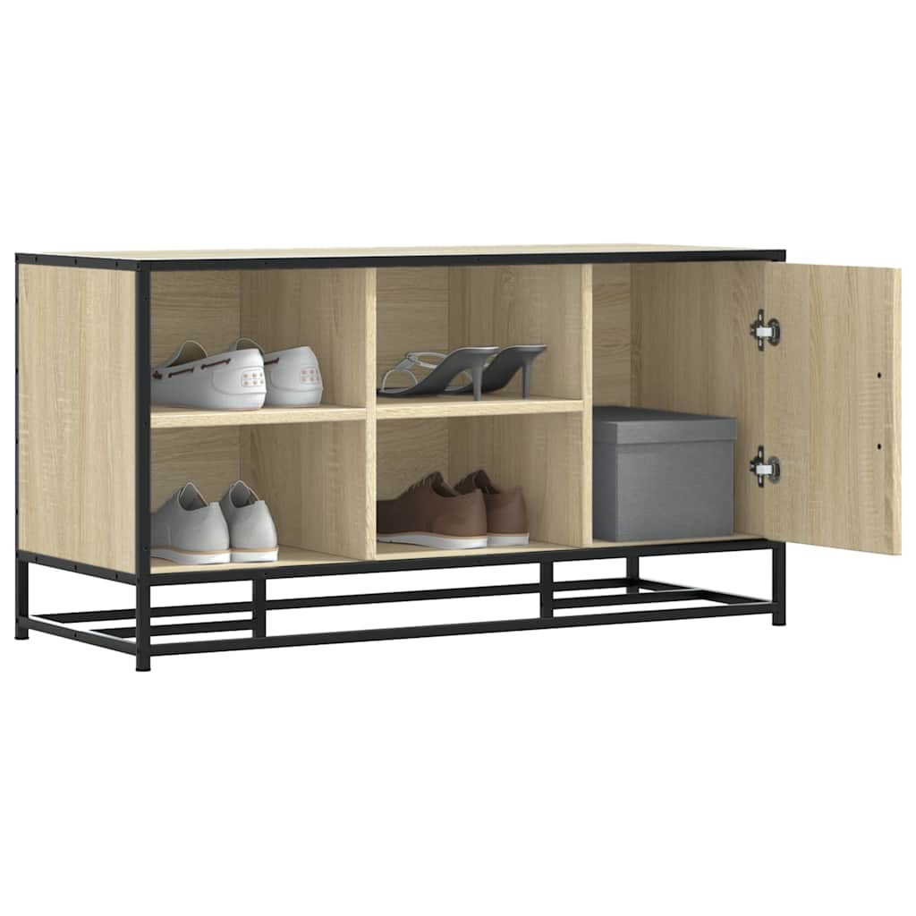 FRONTIER Medium Shoe Bench Sonoma Oak - R and M Furniture