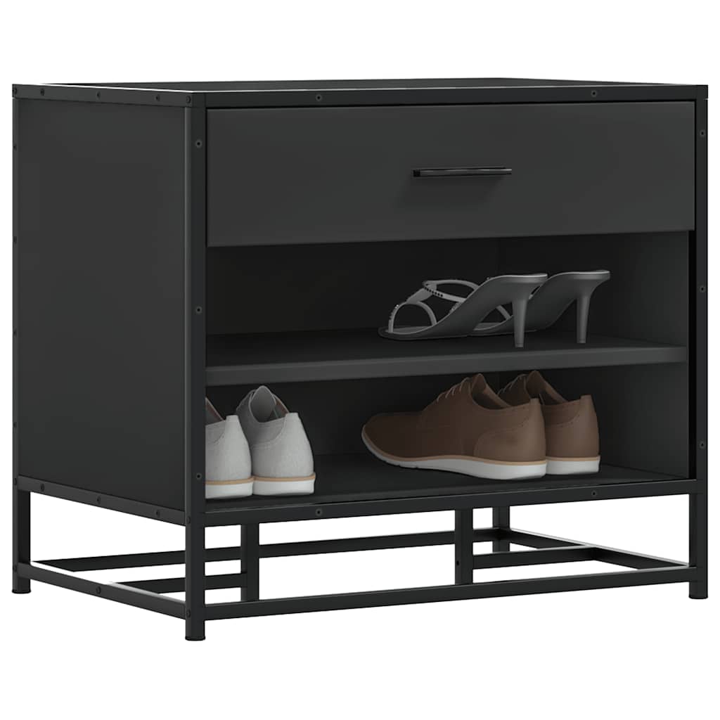 THUNDER Small Shoe Bench Black - Charlotte Dunes